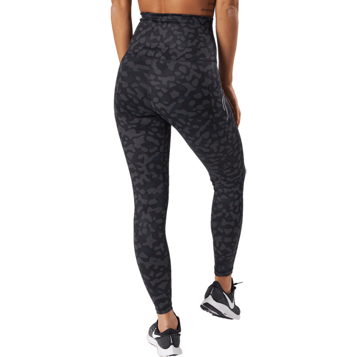 Collants taille haute - Poche latérale léopard