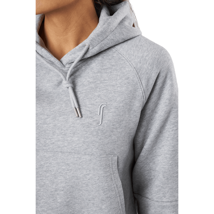 Sweat à capuche Paris gris pour femme