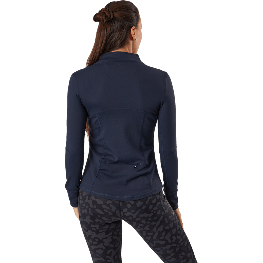 Pull demi-zip bleu foncé