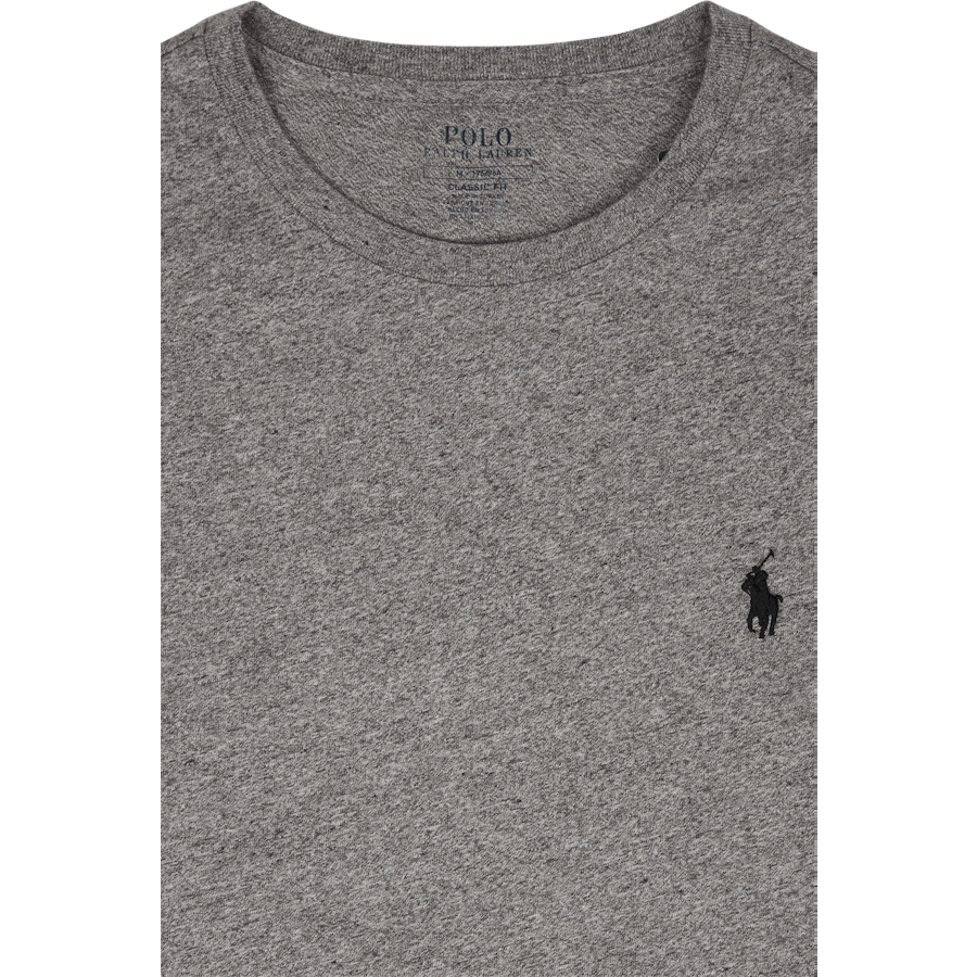 Classic Fit Jersey T-shirt met lange mouwen Dark Vintage Heather