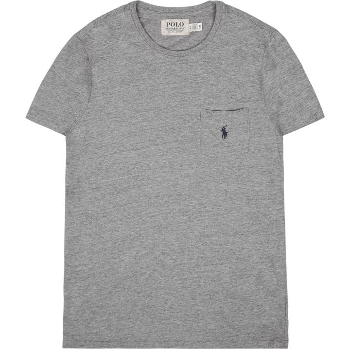T-skjorte med lommer i jersey med spesialtilpasset slim fit, mørk vintage lyng