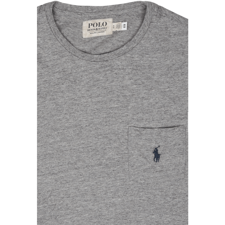 T-skjorte med lommer i jersey med spesialtilpasset slim fit, mørk vintage lyng