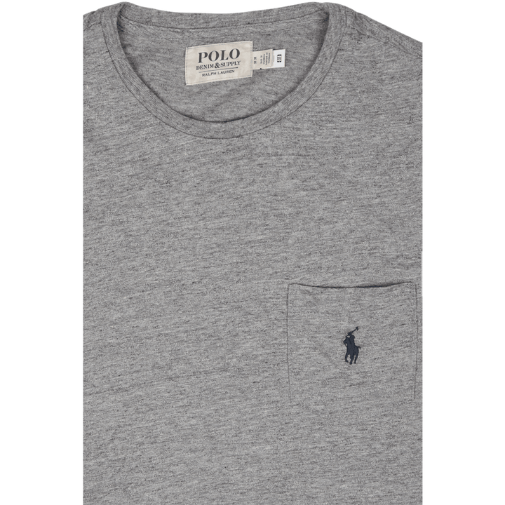 T-skjorte med lommer i jersey med spesialtilpasset slim fit, mørk vintage lyng