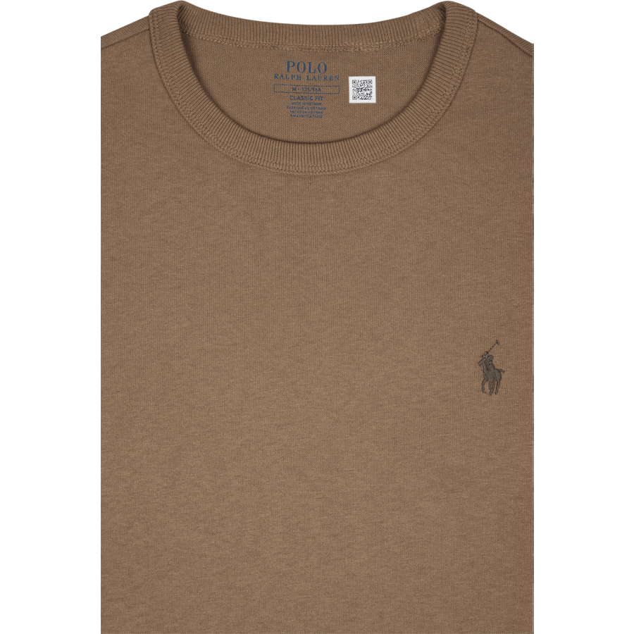 Classic Fit Jersey Crewneck T-skjorte Montana Khaki