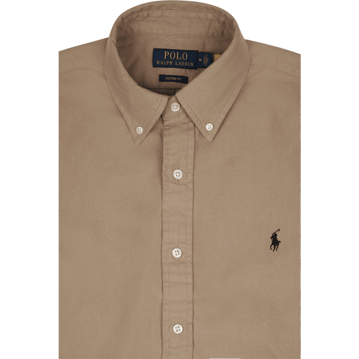Individualiai pritaikyti flaneliniai marškiniai Vintage Khaki