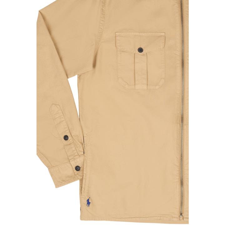 Garment-Dyed Oxford Overshirt Surrey Tan
