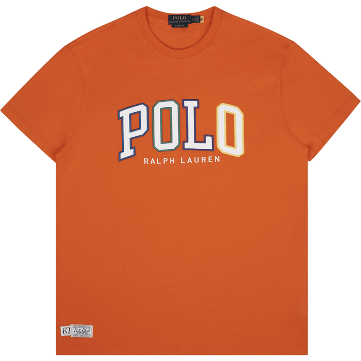 T-skjorte i jersey med logo i klassisk passform