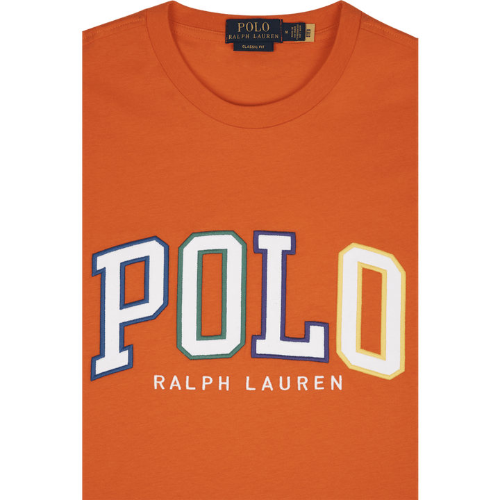 T-skjorte i jersey med logo i klassisk passform