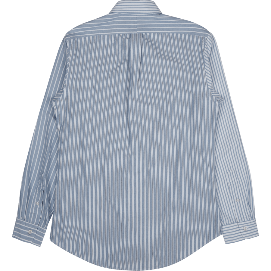 Stripete Oxford Fun-skjorte med spesialtilpasset passform Blå Funshirt