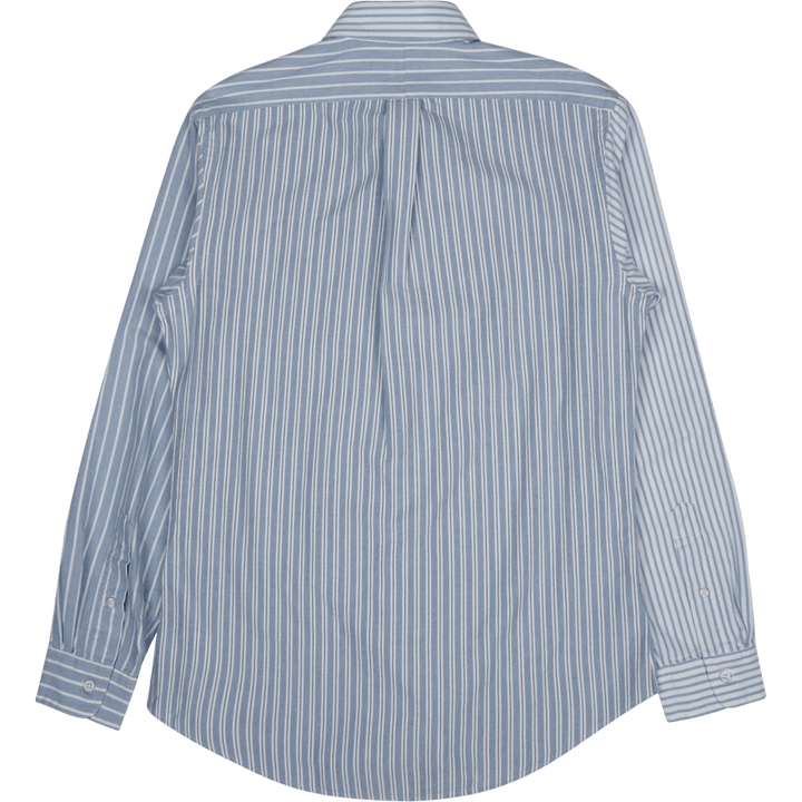 Stripete Oxford Fun-skjorte med spesialtilpasset passform Blå Funshirt