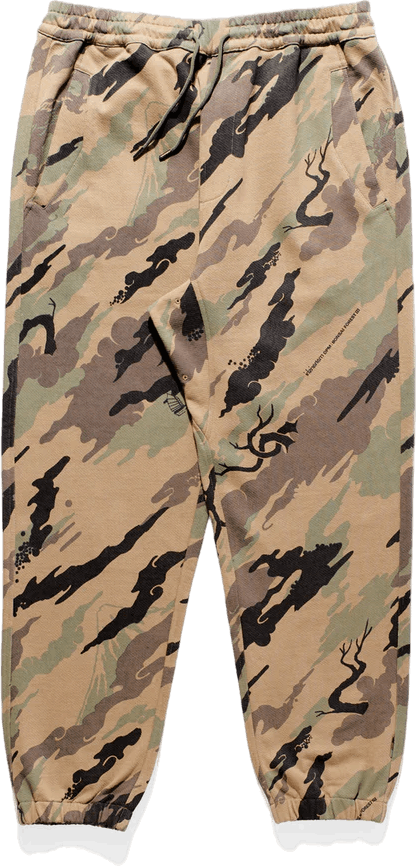 Tarnfleck-Sweatpants Bio-Baumwolle Woodland