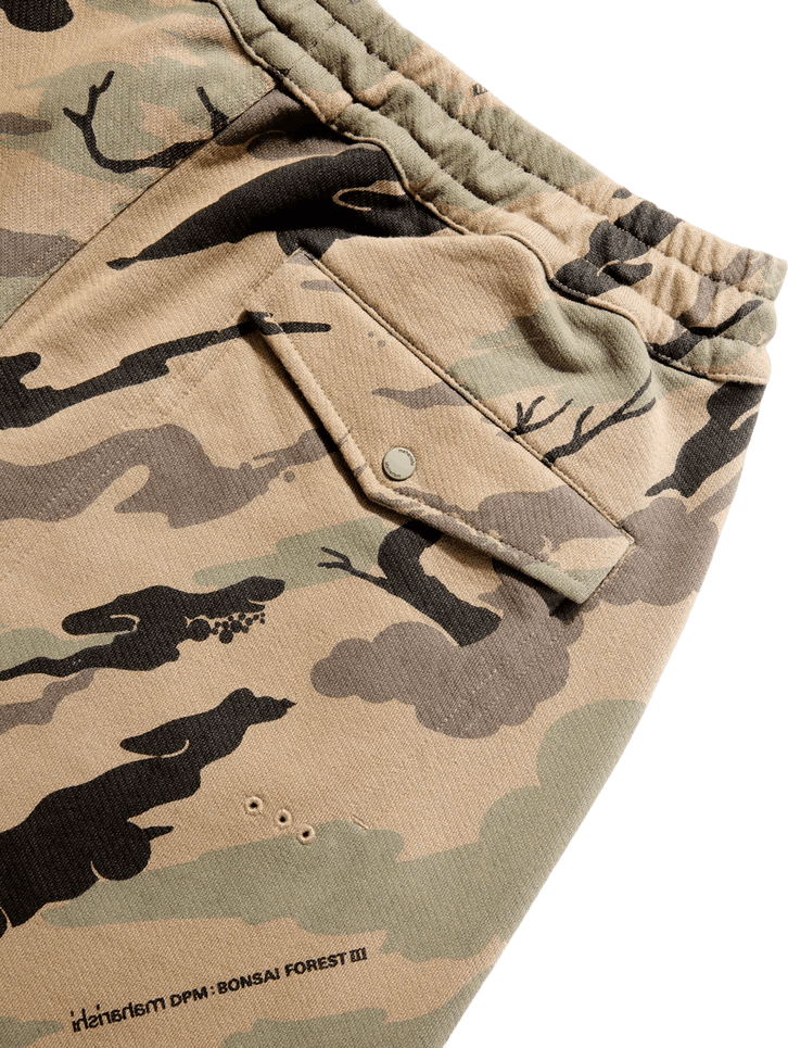 Tarnfleck-Sweatpants Bio-Baumwolle Woodland