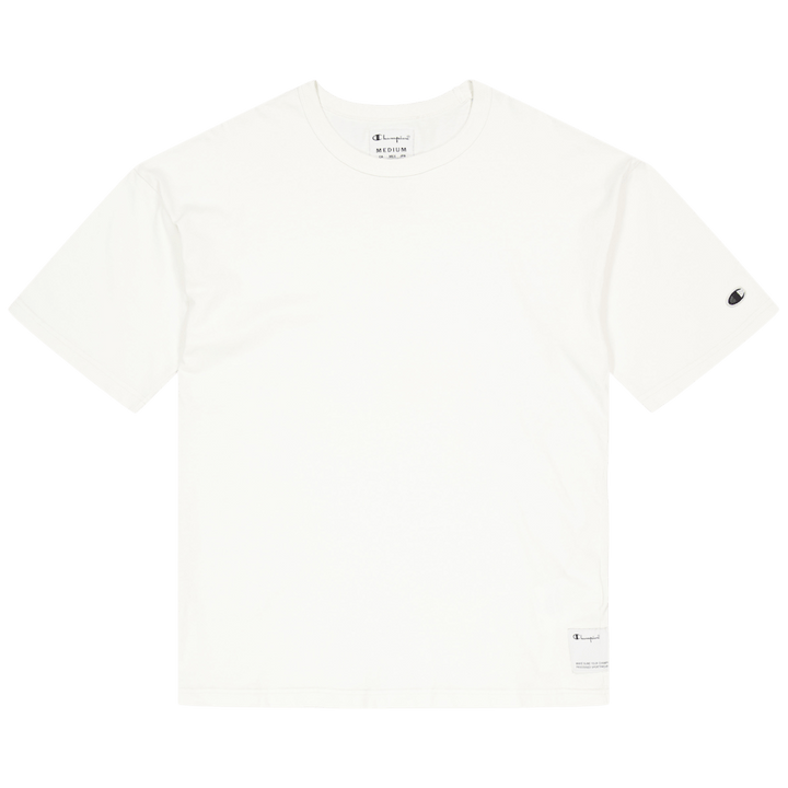 T-shirt med rund halsringning Egret