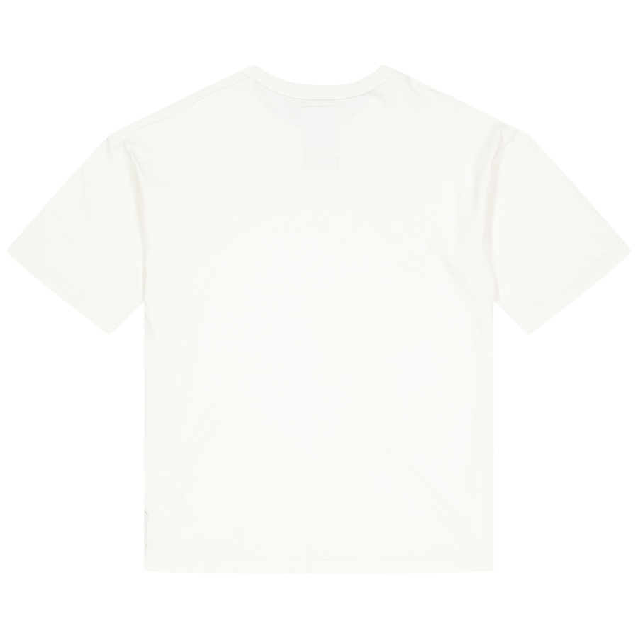 T-shirt med rund halsringning Egret