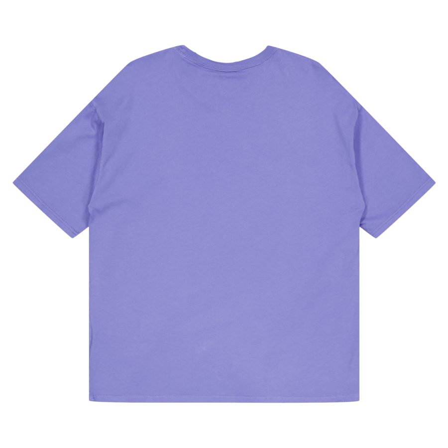 T-shirt ras du cou en denim blanchi