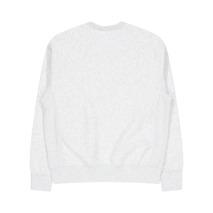 Sweat-shirt ras du cou gris chiné clair