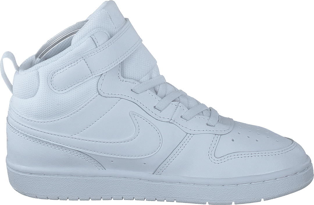 Detská obuv Court Borough Mid 2 Little Kids' WHITE/WHITE-WHITE