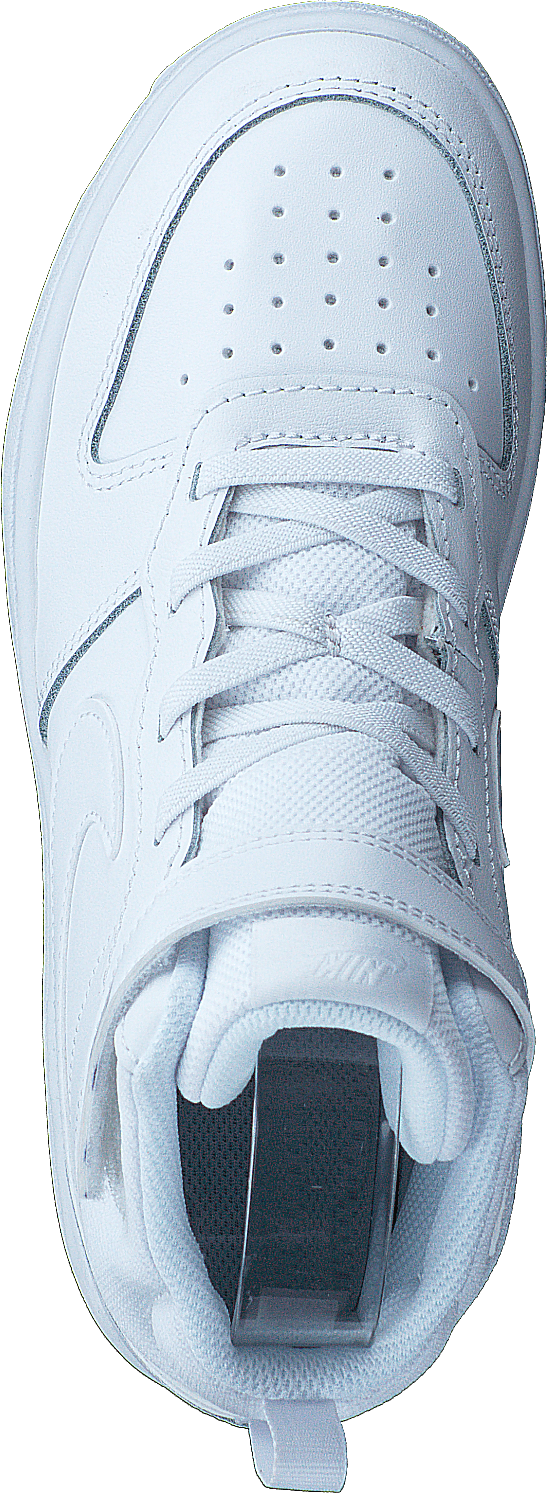 Detská obuv Court Borough Mid 2 Little Kids' WHITE/WHITE-WHITE