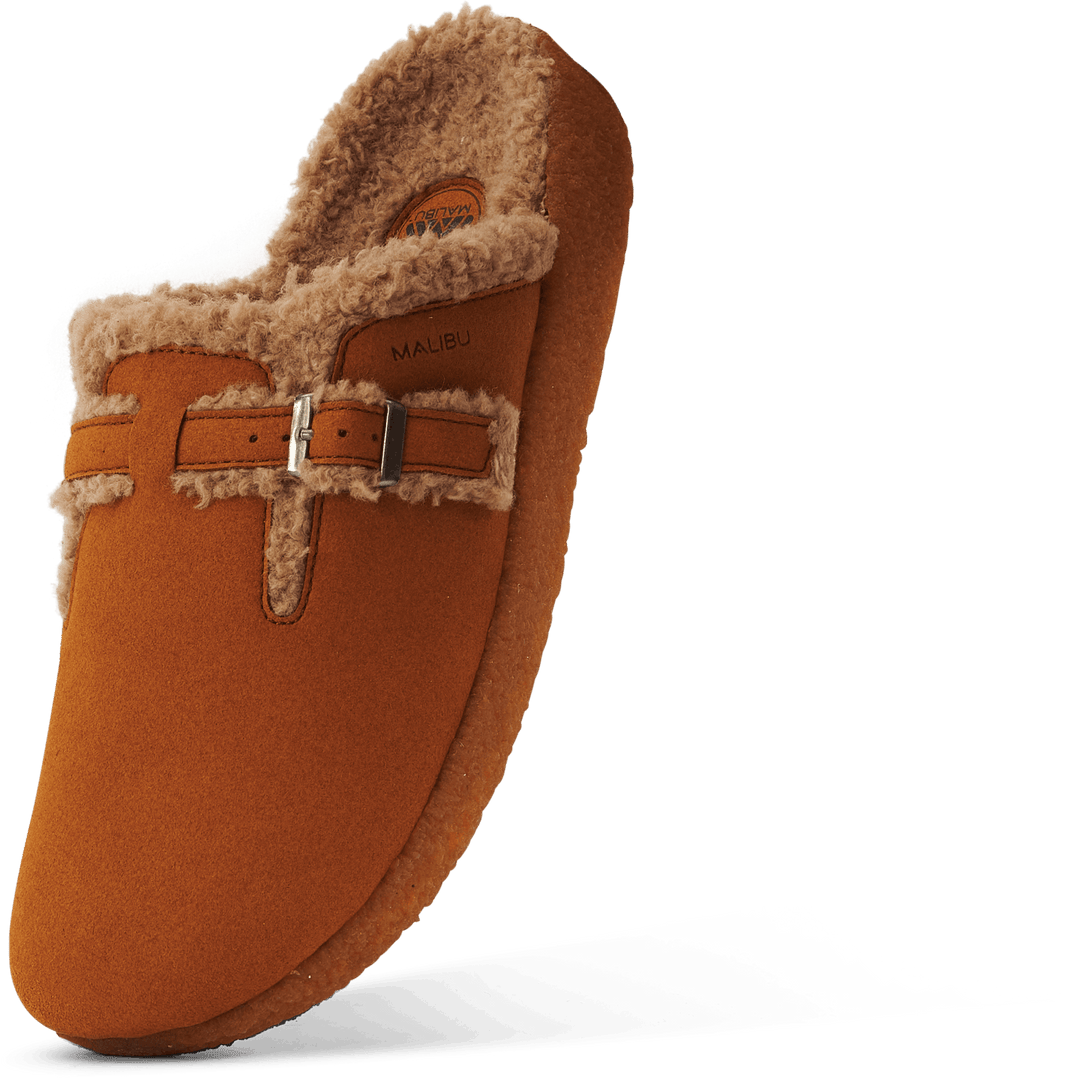 Flores Mule - Mikrofaser Nussbaum