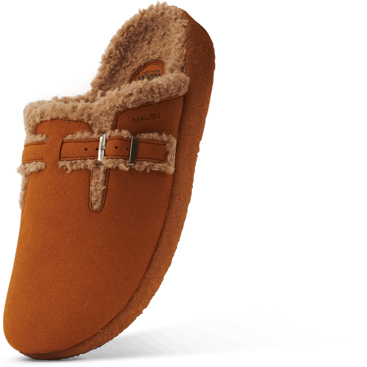 Flores Mule - Mikrofaser Nussbaum