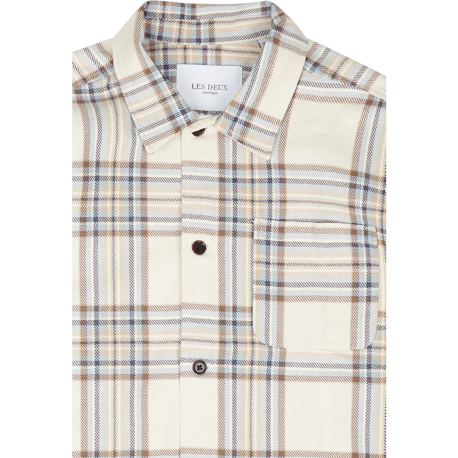 Chemise en sergé à carreaux Les Deux Keanu