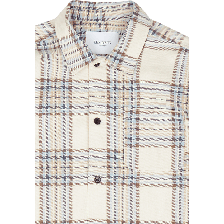 Chemise en sergé à carreaux Les Deux Keanu