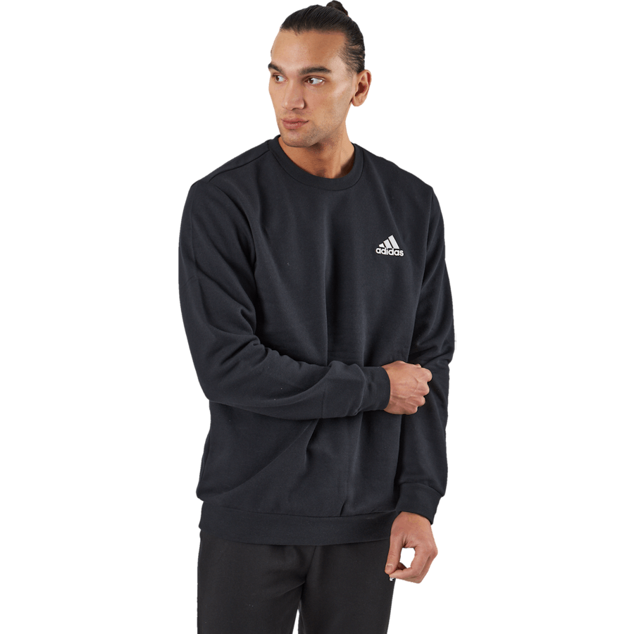 FEELCOZY ESSENTIALS FLEECE SWEATSHIRT Sort / Hvid