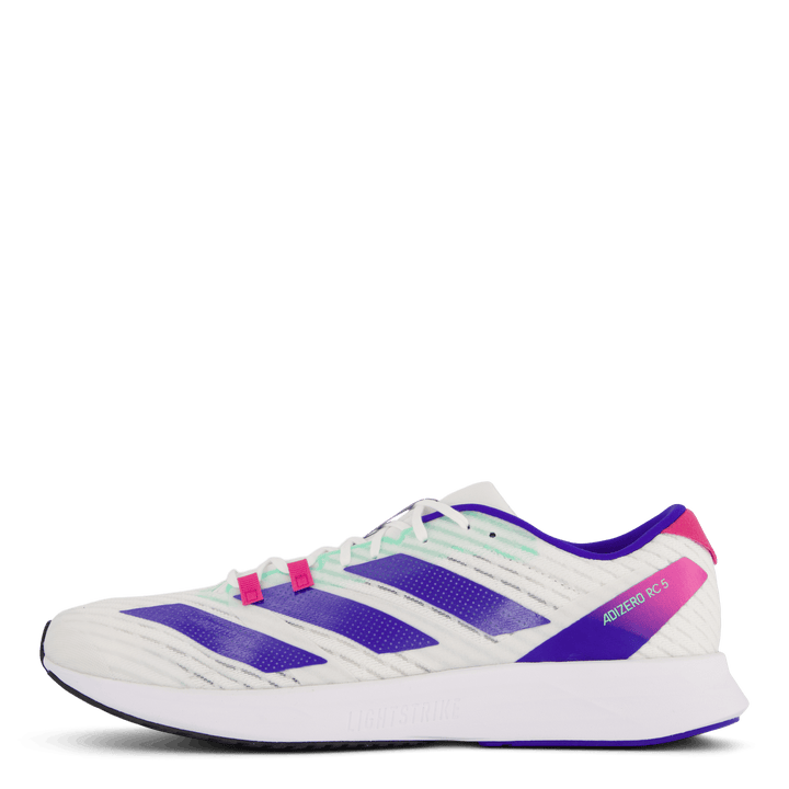 Chaussures Adizero RC 5 : Blanc nuage / Bleu lucide / Noir