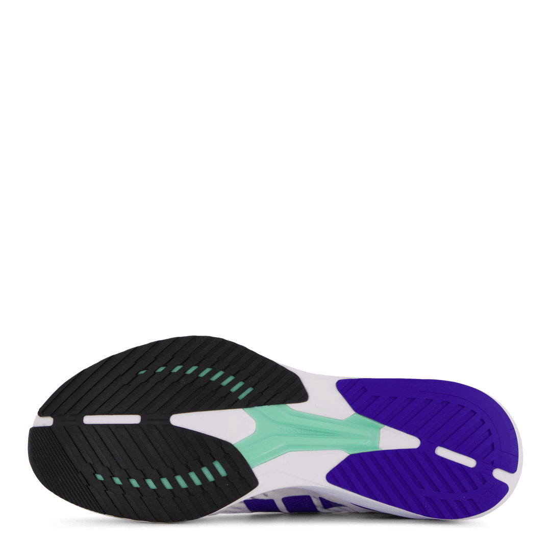 Chaussures Adizero RC 5 : Blanc nuage / Bleu lucide / Noir