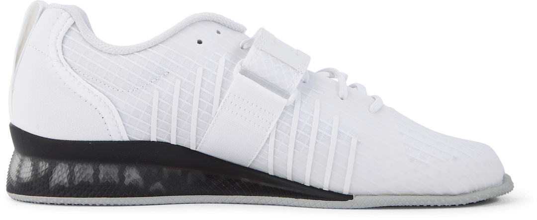 Chaussures d'haltérophilie Adipower 3 : Blanc nuage / Noir noyau / Gris deux