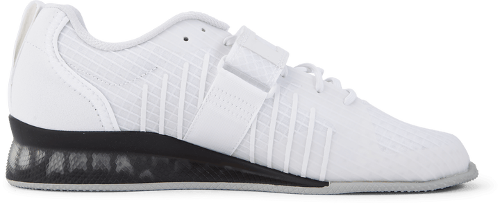 Chaussures d'haltérophilie Adipower 3 : Blanc nuage / Noir noyau / Gris deux