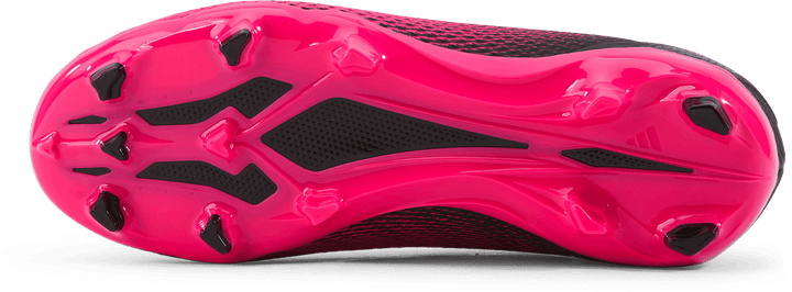 X Speedportal.3 Botas de campo firmes sem cordões Team Shock Pink 2 / Zero Metalic / Core Black