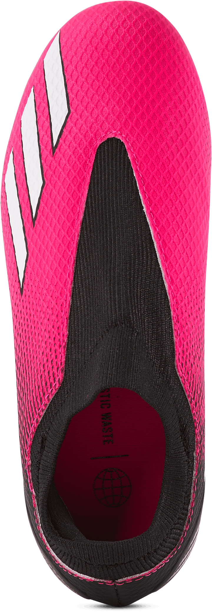 X Speedportal.3 Botas de campo firmes sem cordões Team Shock Pink 2 / Zero Metalic / Core Black