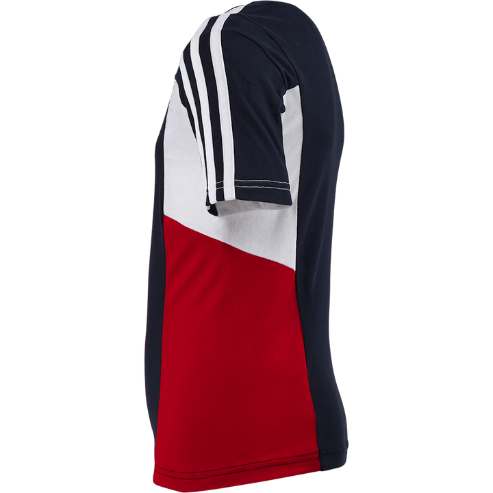 T-shirt Colorblock de 3 riscas de corte regular Legend Ink