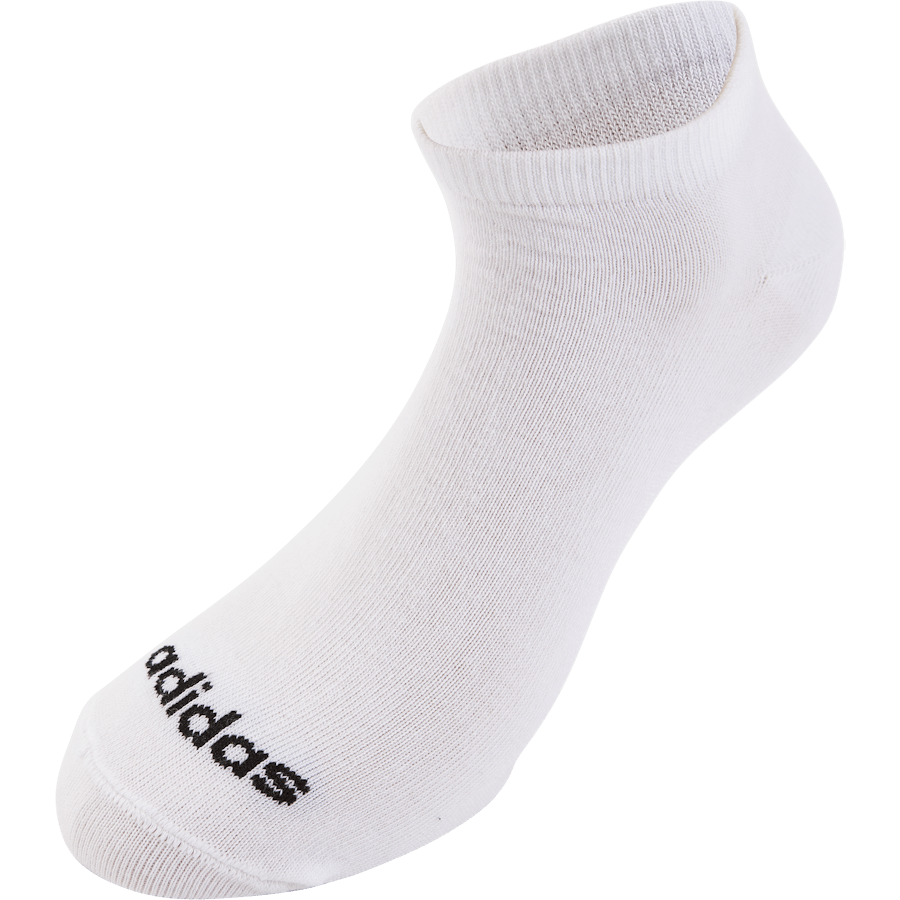 Thin Linear Low-Cut Socken 3 Paar Weiß / Schwarz