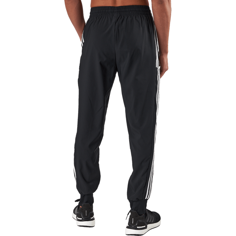 AEROREADY Essentials Joggers med avsmalnande mudd och vävda 3 ränder Svart