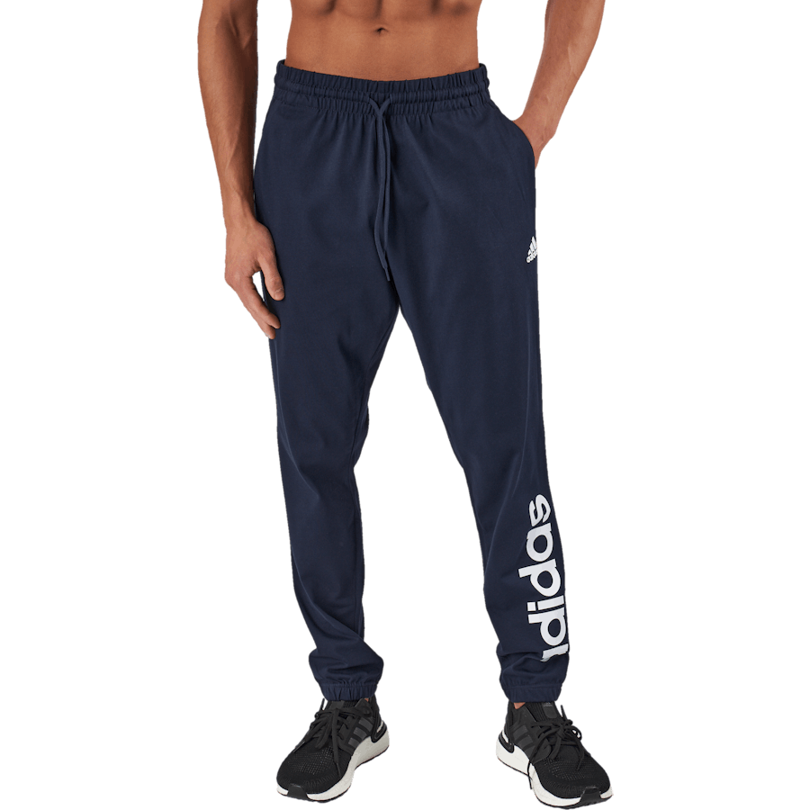 Essentials Single Jersey mit elastischem Bündchen Logo-Jogger Legend Ink