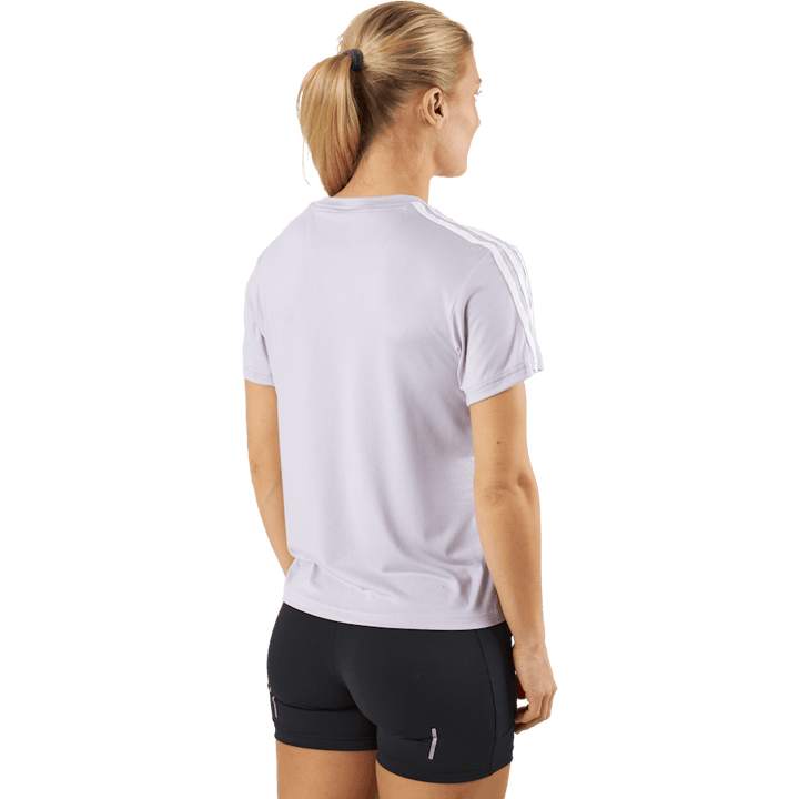 AEROREADY Train Essentials 3-randig T-shirt Sildaw/Vit