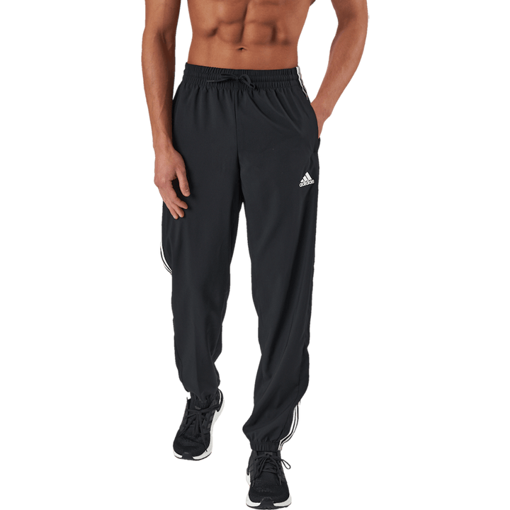 AEROREADY Essentials Elastisk mudd Vävda 3-randiga träningsbyxor Svart