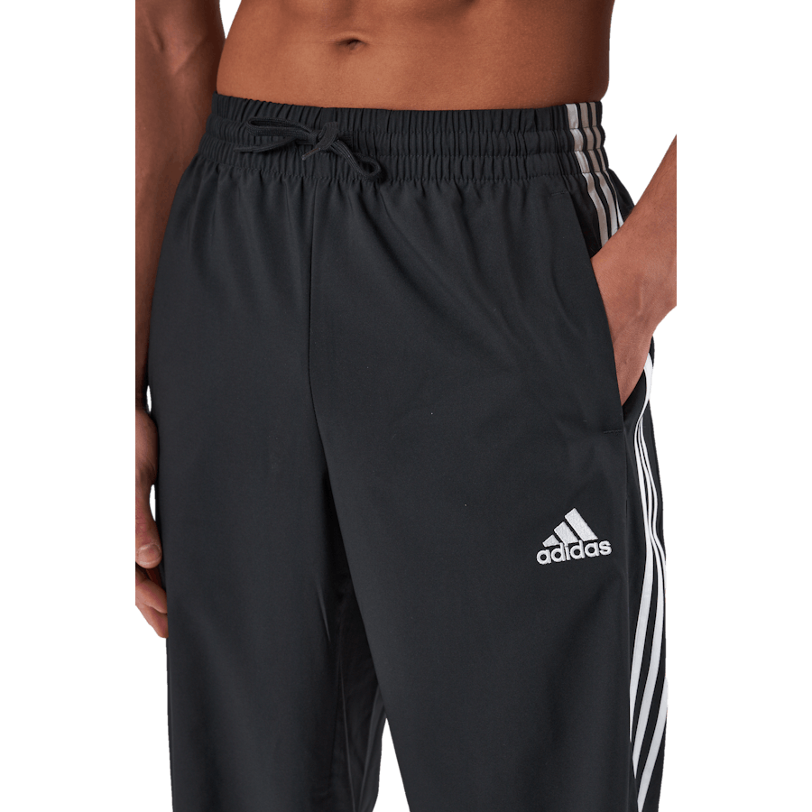AEROREADY Essentials Elastisk mudd Vävda 3-randiga träningsbyxor Svart
