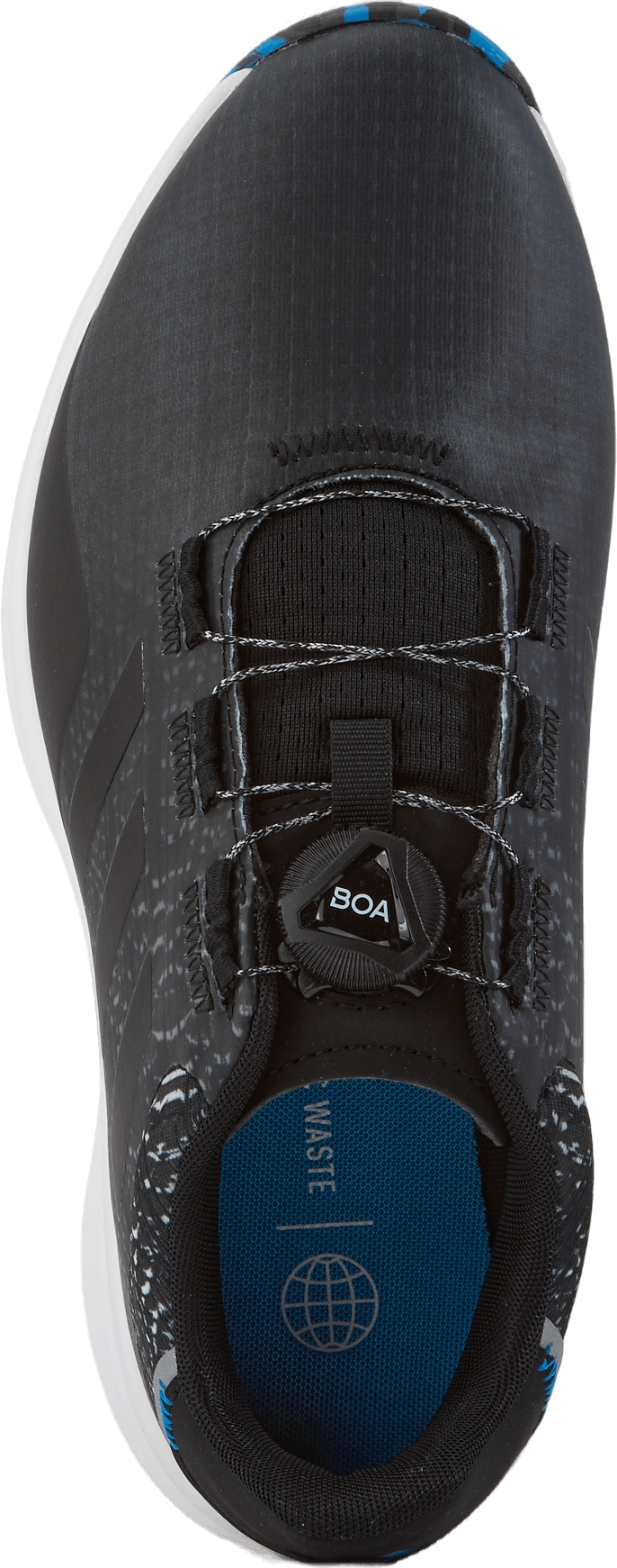 S2G BOA Wide Spikeless golfsko Core Black / Core Black / Grey Six