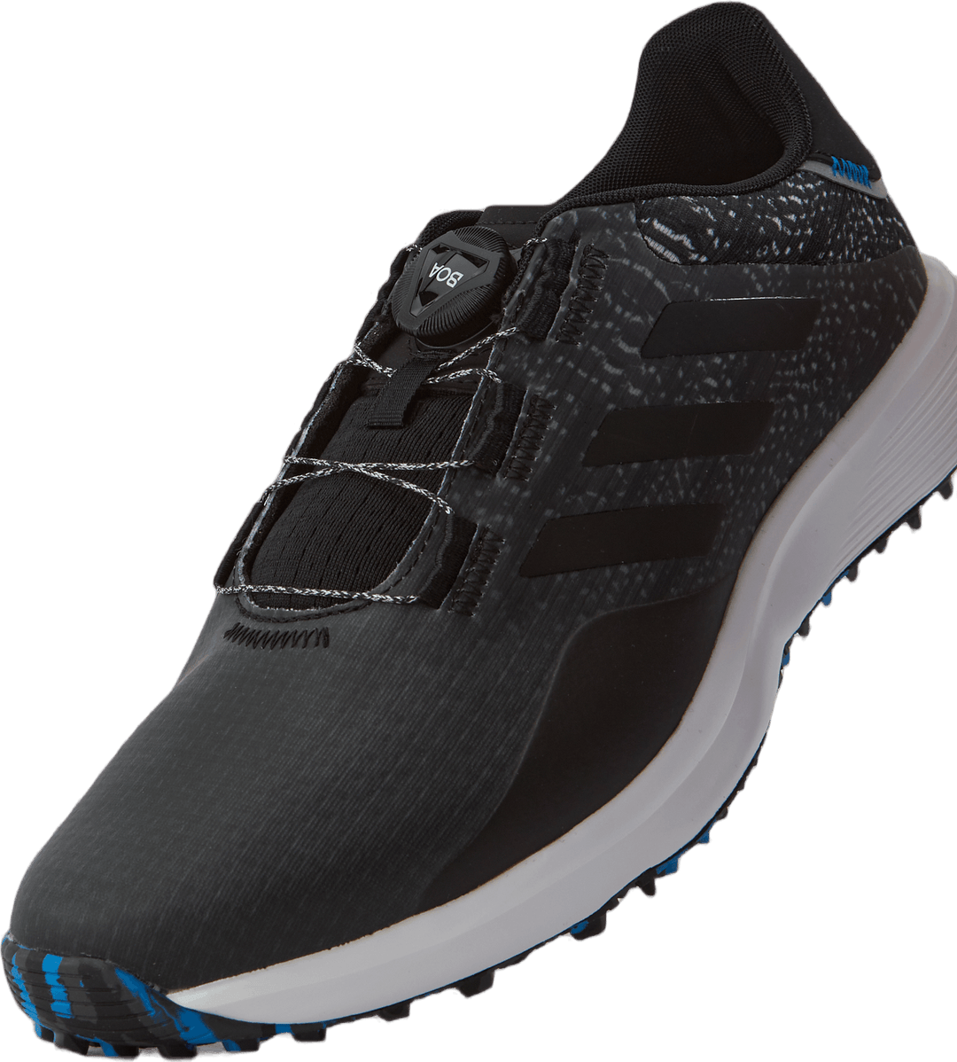 S2G BOA Wide Spikeless golfsko Core Black / Core Black / Grey Six