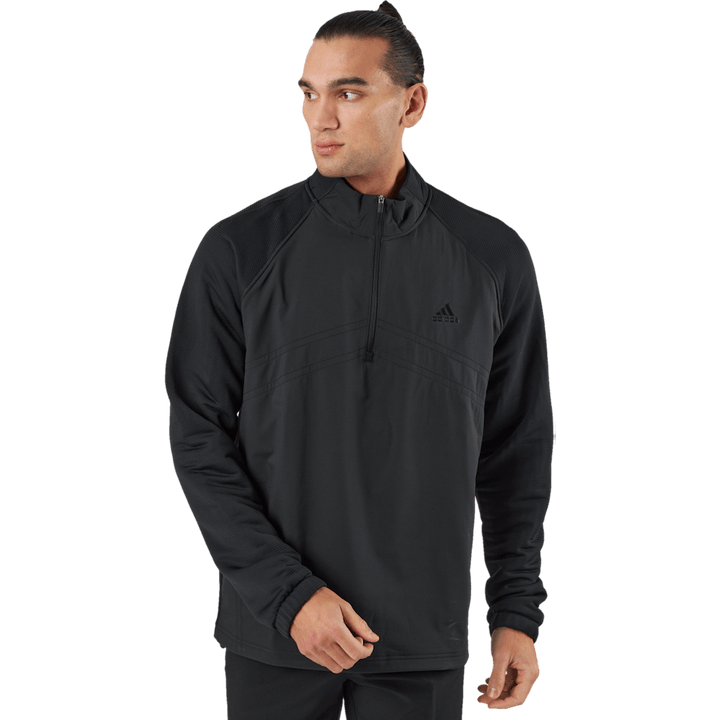 Stmnt 1/4 Zip musta