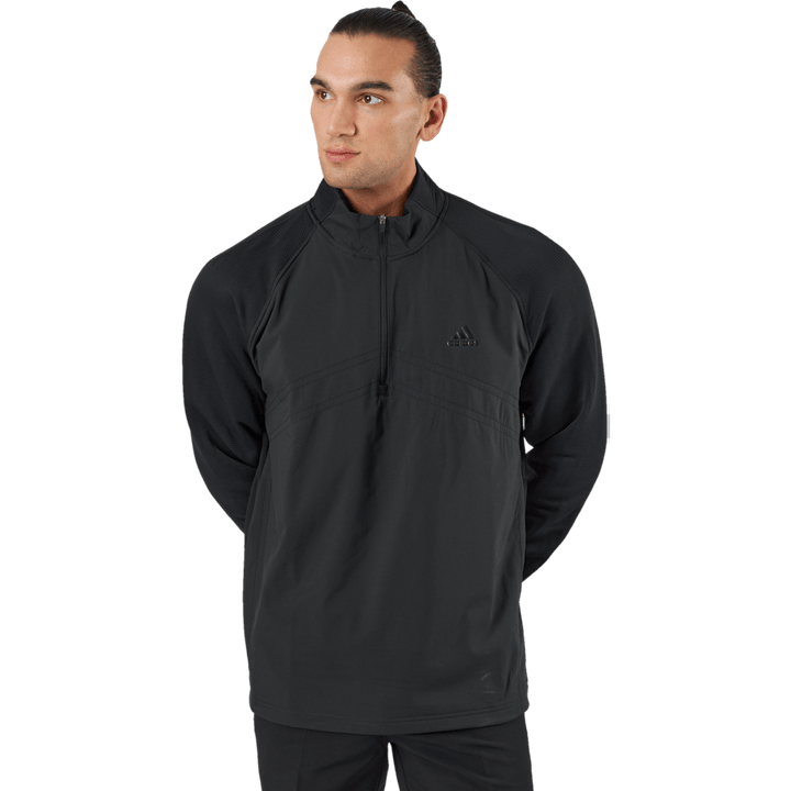Stmnt 1/4 Zip musta