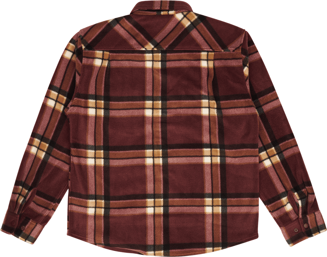Bowery L/s Arctic Stretch Fleece Mahagoni kariert