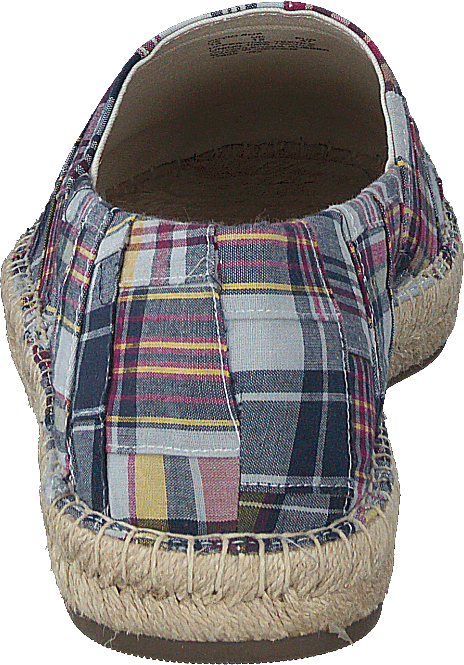Cevio Crest Madras Espadrille Blue Multi