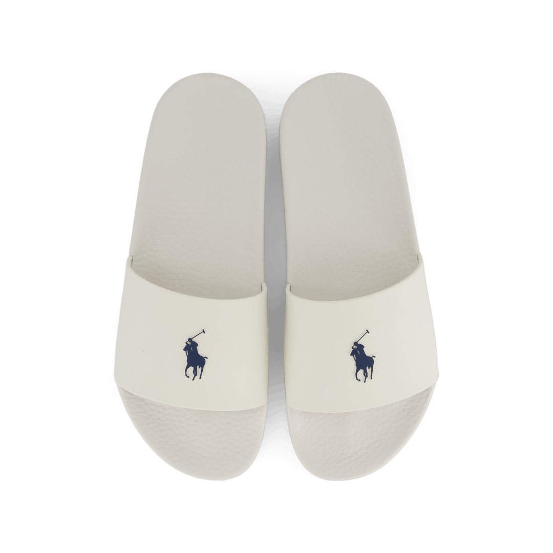 Signature Pony Slide Deckwash White / Navy PP