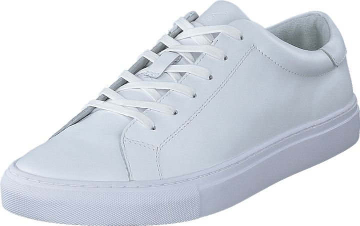 Jermain Leather Sneaker Hvit