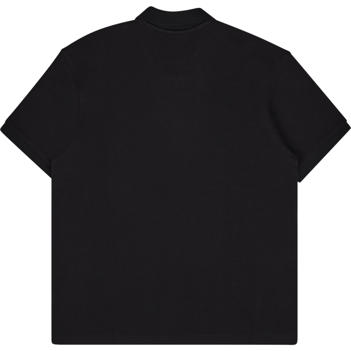 Polo Zip Manica Corta Nero
