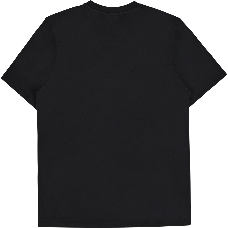 Tee casual a maniche corte nero